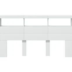 Armoire tête de lit avec LED blanc 180x17x102 cm><noscript><img width=