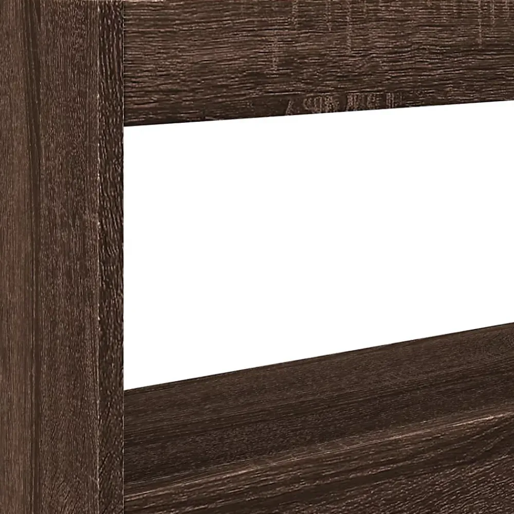Vidaxl Armoire tête de lit avec LED chêne marron 120x17x102 cm* Tête De Lit