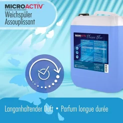Höfer Chemie Assouplissant Végétalien Classic Blue 2 x 10 L, Linge Doux Et Parfum Longue Durée* Nettoyant Pour Salle De Bains