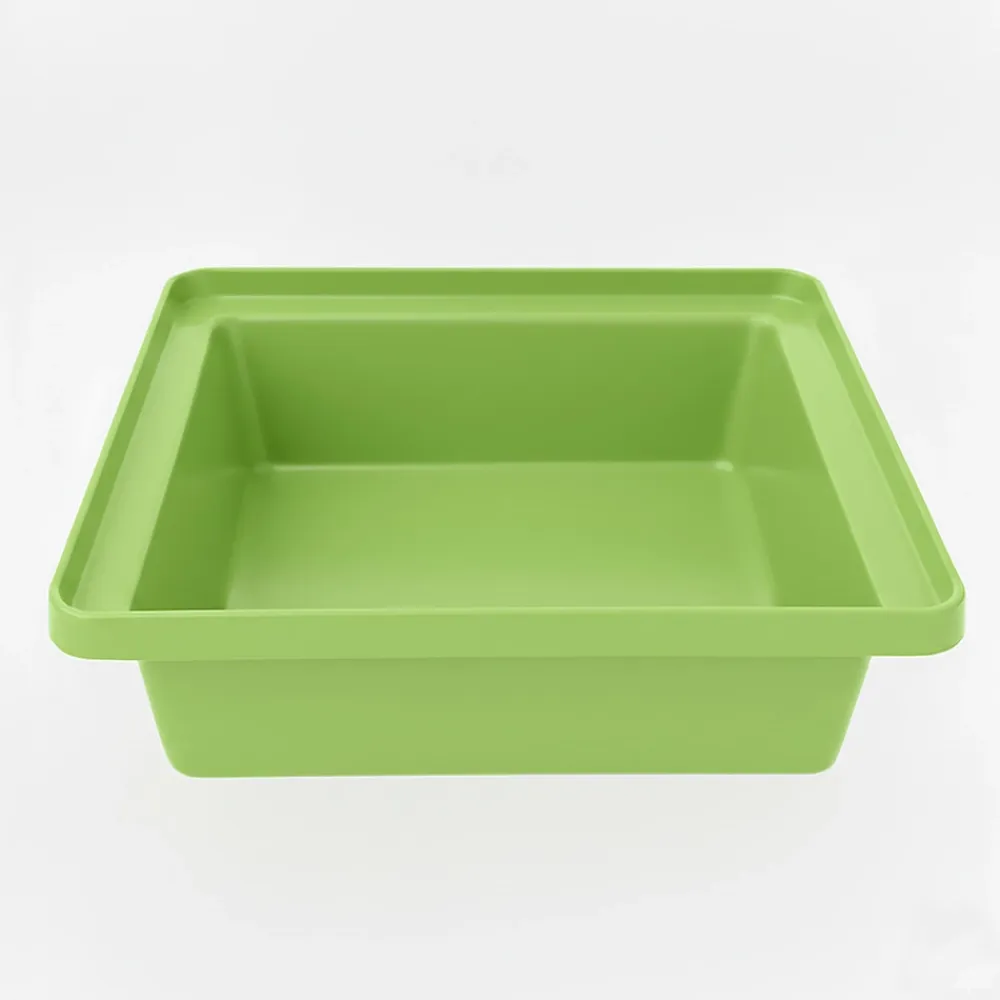 Plast'Up Rotomoulage Bac de rangement empilable 30l - VERT - 17cm* Seau, Bassine, Récipient De Ménage