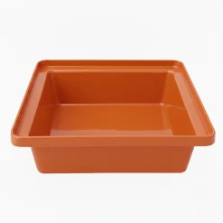 Bac de rangement empilable 30l - ORANGE - 17cm>Plast'Up Rotomoulage New