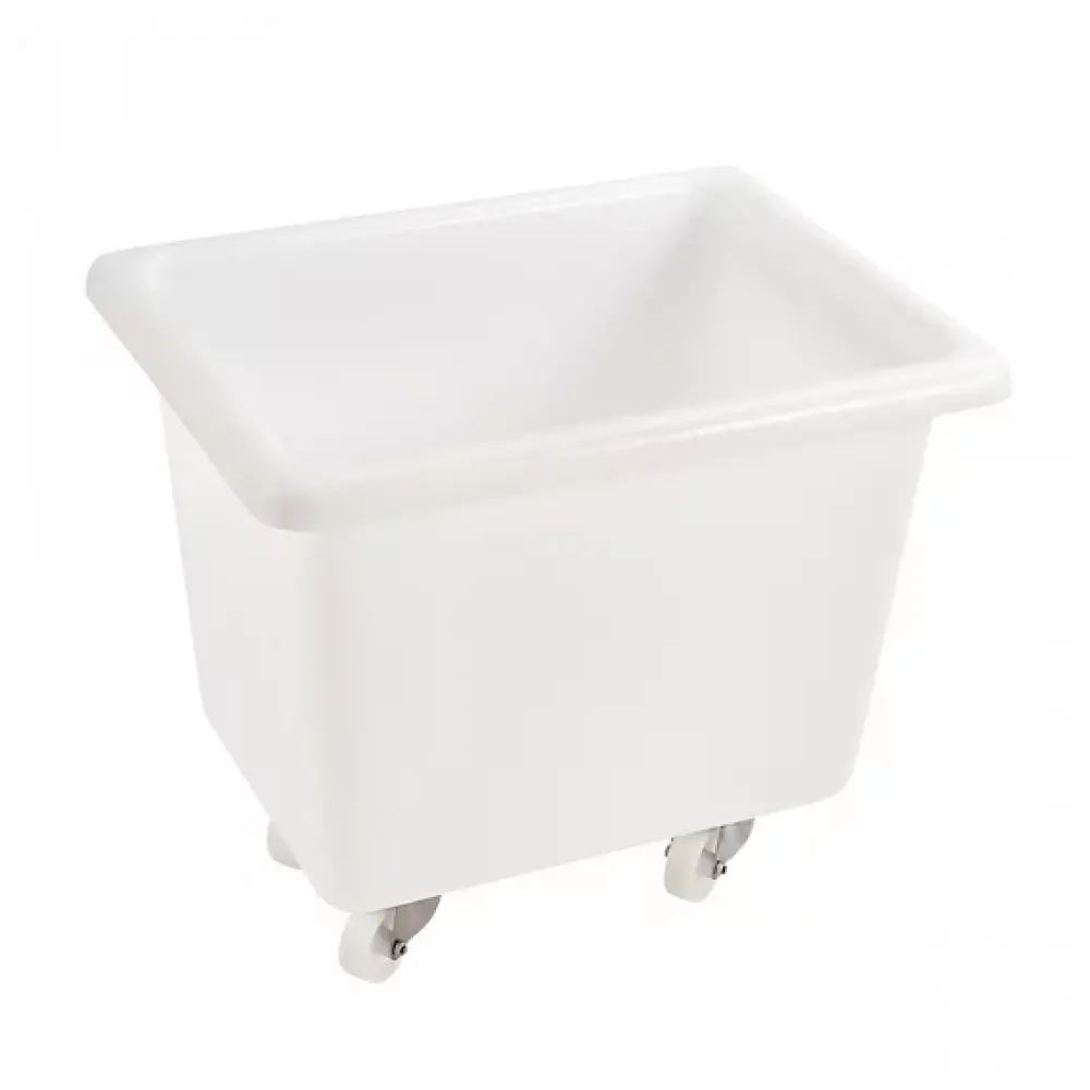 Gilac Bac grand volume 500 L - 4 roues pivotantes dont 2 avec freins - blanc* Seau, Bassine, Récipient De Ménage