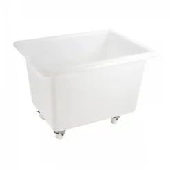 Gilac Bac grand volume 310 L - 4 roues pivotantes dont 2 avec freins - blanc* Seau, Bassine, Récipient De Ménage