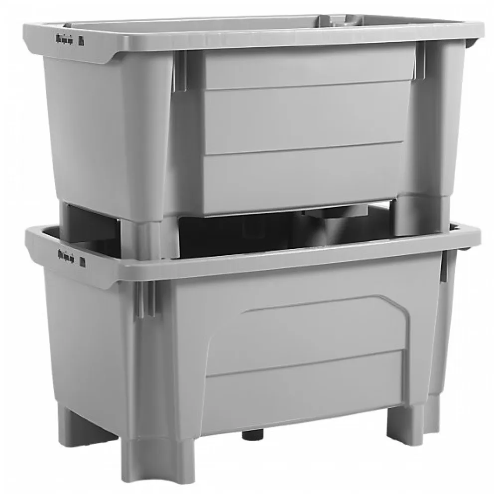 Bac grand volume sur pieds empilable emboîtable 300 L - gris>Gilac Sale