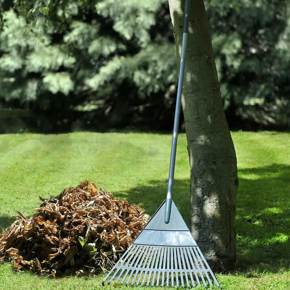 Balai à gazon en plastique - Balai à feuilles>Terre Jardin Best