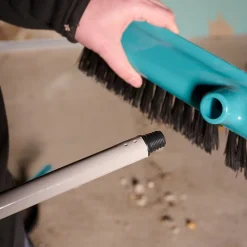 GoodHome Balai brosse pour travaux intensifs poils rigide bleu L.30 cm* Brosse De Nettoyage