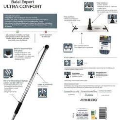 Balai expert Ultra confort + une microfibre><noscript><img width=