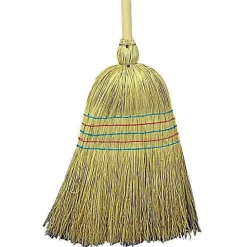 Balai paille de riz 5 fils, support poire roulée>Wilmart Online
