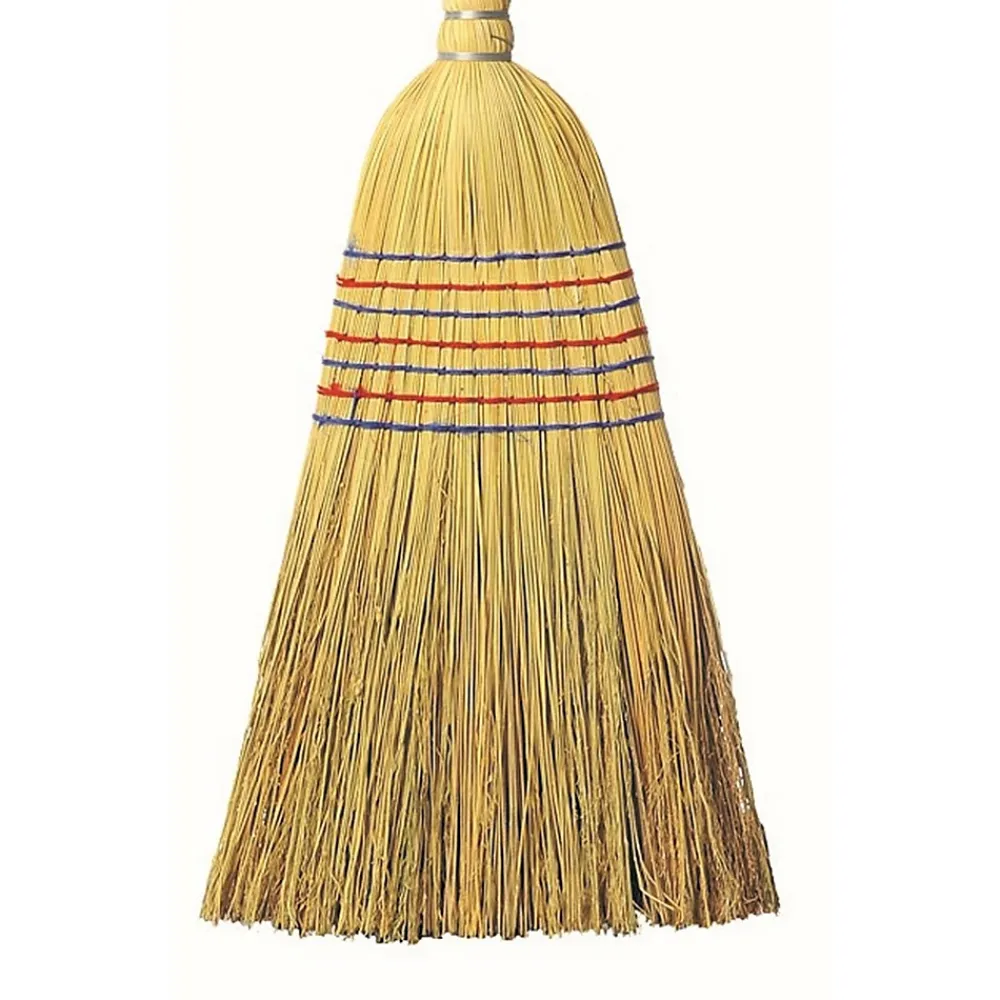 Terre Jardin Balai paille de riz 150x30 cm solide 7 fils pour nettoyage extérieur intensif* Balai Et Tête De Balai