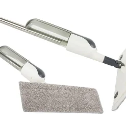 Balai serpillière plat avec pulvérisateur, rotatif + 3 lavette en microfibre><noscript><img width=
