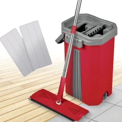 Passat Balai serpillère Smart Mop 360 tête extra large pivotante + Seau 2 compartiments + 2 lingettes microfibre* Serpillère