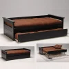 Weber Industries Banquette gigogne TOLEDE 90x190 + 2 sommiers + 1 tiroir-lit / Noir* Lit Gigogne