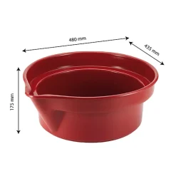 Gilac Baquet de soutirage bordeaux PEHD alimentaire certifié* Seau, Bassine, Récipient De Ménage