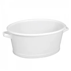 Gilac Baquet ovale fond renforcé 60 L - blanc* Seau, Bassine, Récipient De Ménage