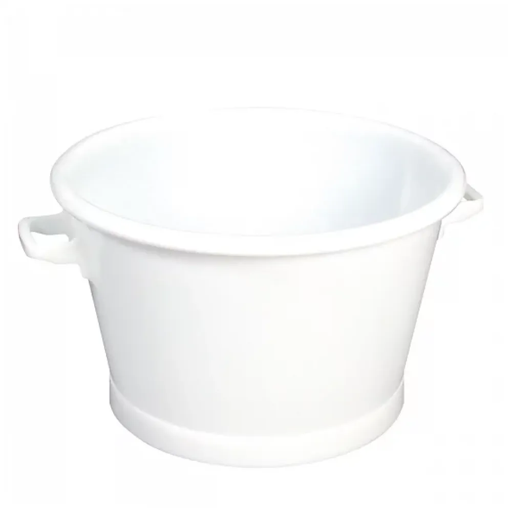 Gilac Baquet rond fond renforcé 50 L - blanc* Seau, Bassine, Récipient De Ménage