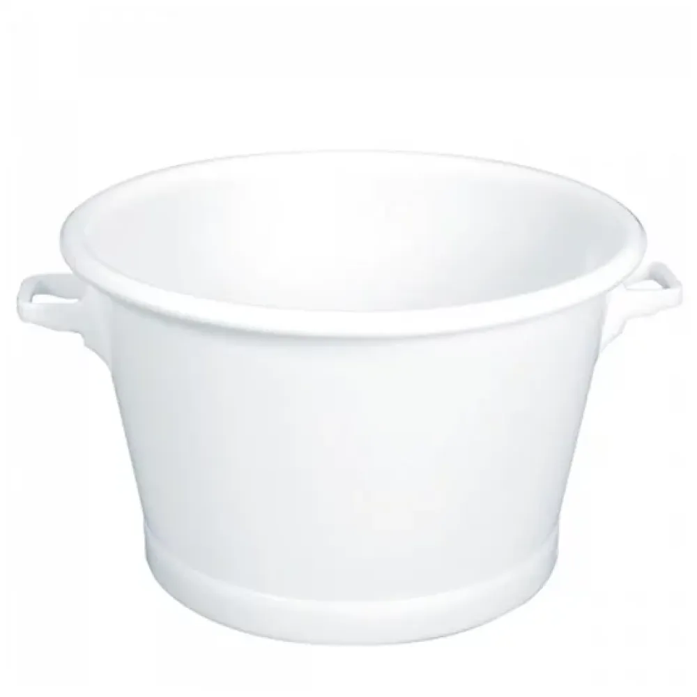 Gilac Baquet rond fond renforcé 75 L - blanc* Seau, Bassine, Récipient De Ménage