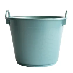 Gilac Baquet rond souple avec poignées - 40 L - vert* Seau, Bassine, Récipient De Ménage