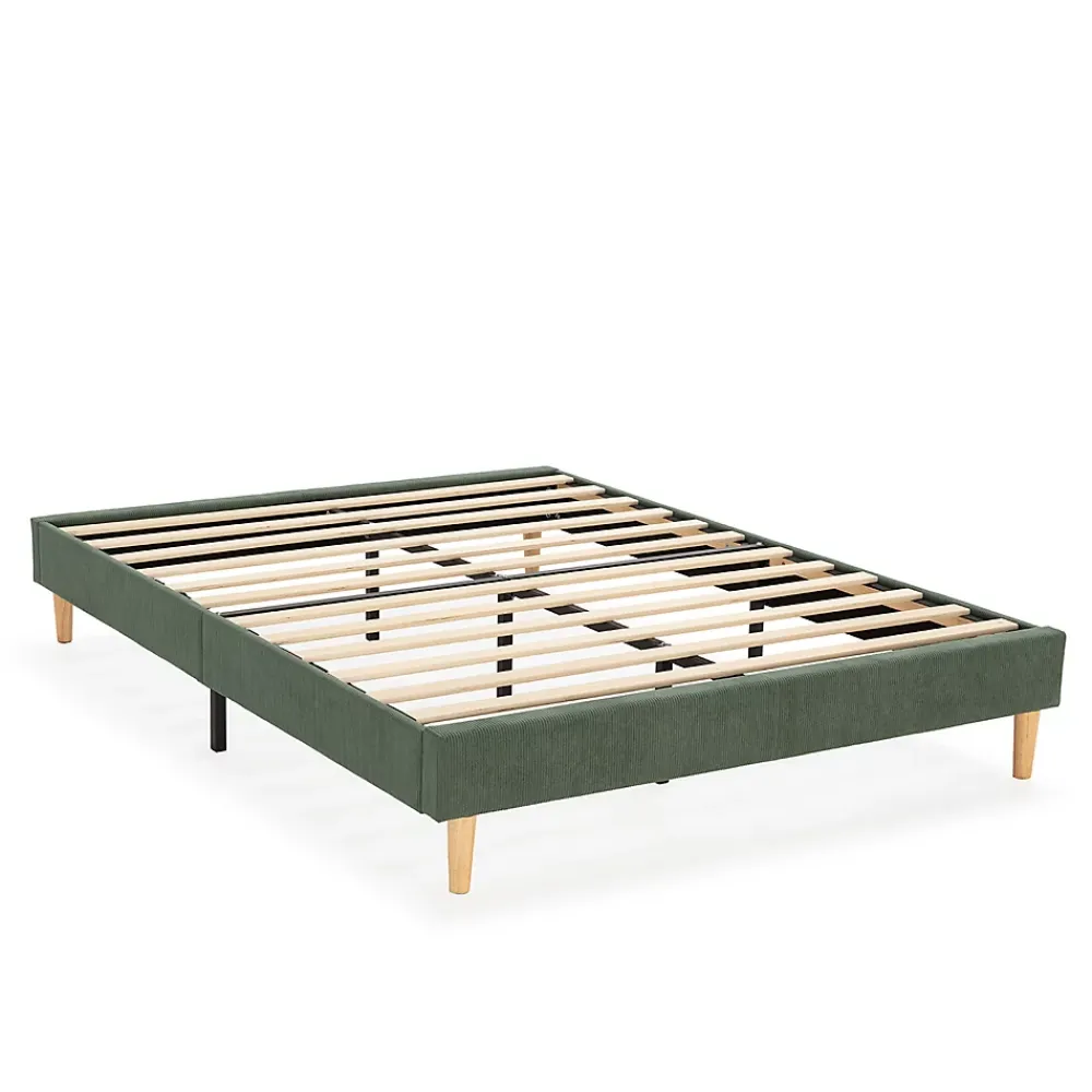 Vs Venta-Stock Base rembourrée Bari 140x190 cm Vert* Sommier