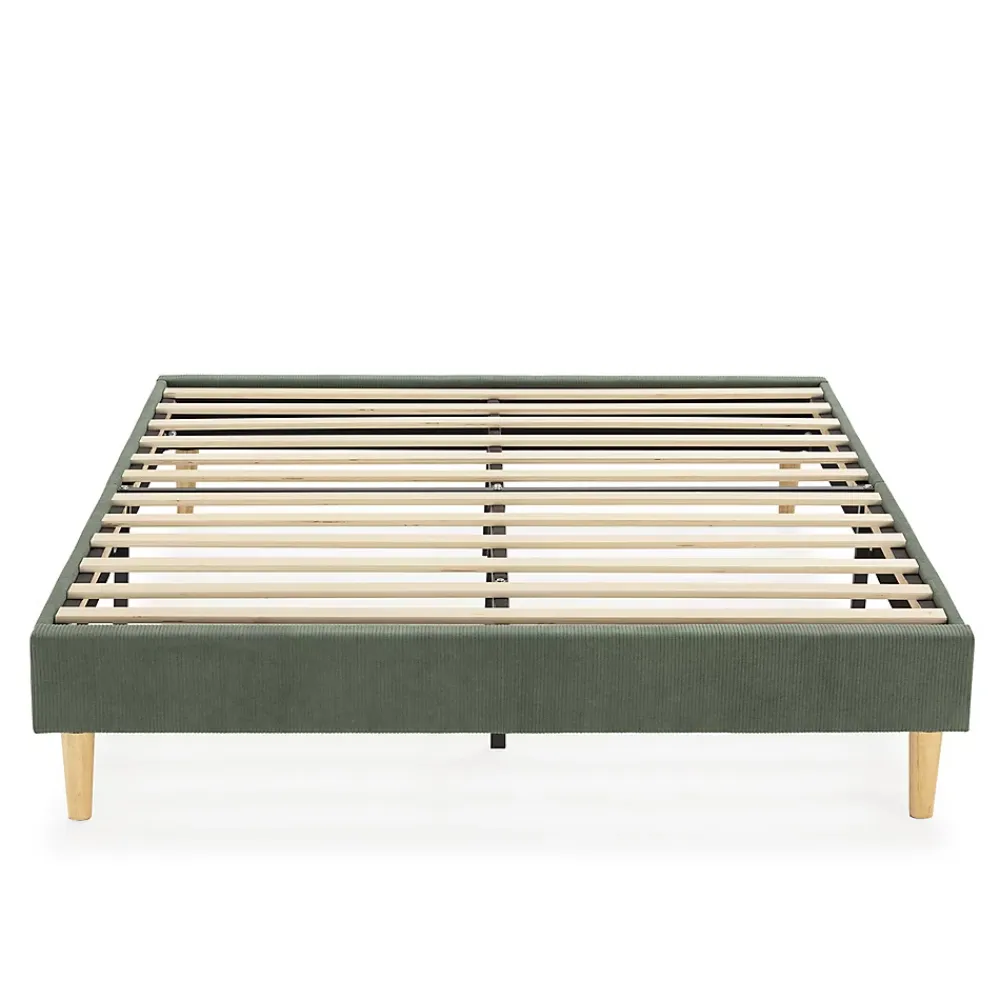 Vs Venta-Stock Base rembourrée Bari 140x190 cm Vert* Sommier