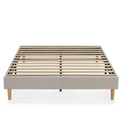 Vs Venta-Stock Base rembourrée Bari 140x190 cm Gris* Sommier