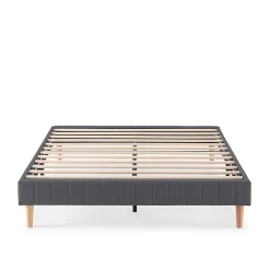 Base rembourrée Eris 150x190 cm Gris foncé><noscript><img width=