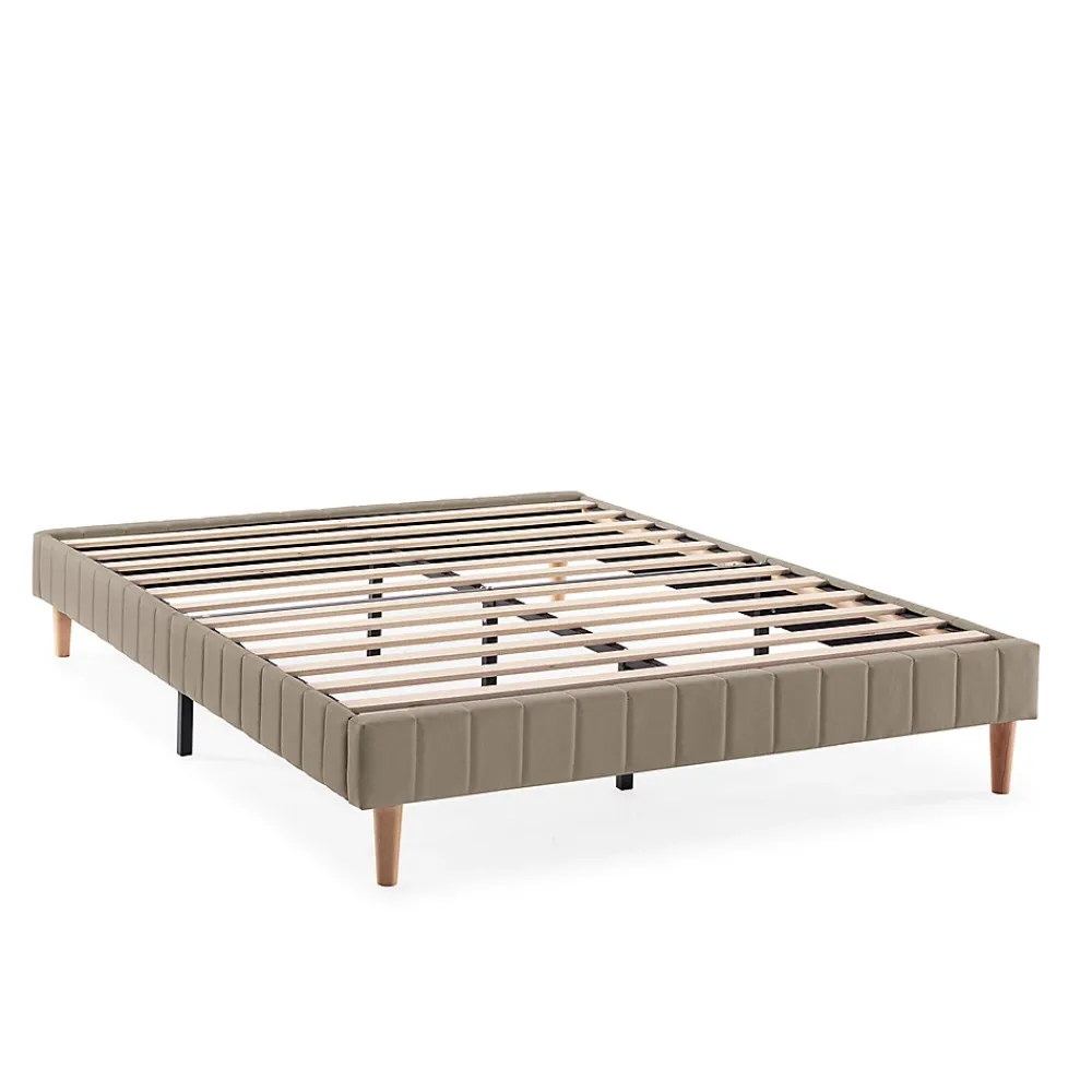 Vs Venta-Stock Base rembourrée Eris 160x200 cm Beige* Sommier