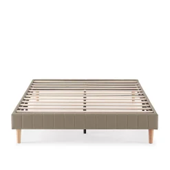 Base rembourrée Eris 140x190 cm Beige><noscript><img width=