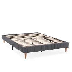 Base rembourrée Eris 160x200 cm Gris foncé>Vs Venta-Stock Best
