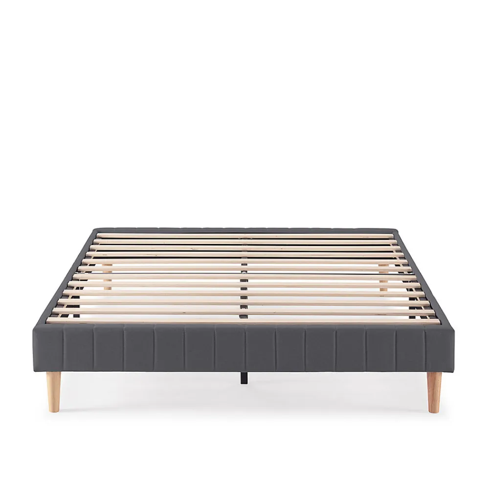 Base rembourrée Eris 160x200 cm Gris foncé>Vs Venta-Stock Best