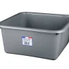Bassine cuvette carrée 15L coloris gris charbon* Seau, Bassine, Récipient De Ménage