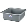 Bassine cuvette carrée 5.5L coloris gris charbon> Outlet