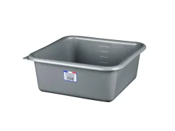 Bassine cuvette carrée 5.5L coloris gris charbon> Outlet