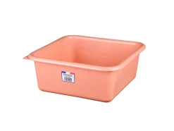 Bassine cuvette carrée 5.5L coloris pêche* Seau, Bassine, Récipient De Ménage