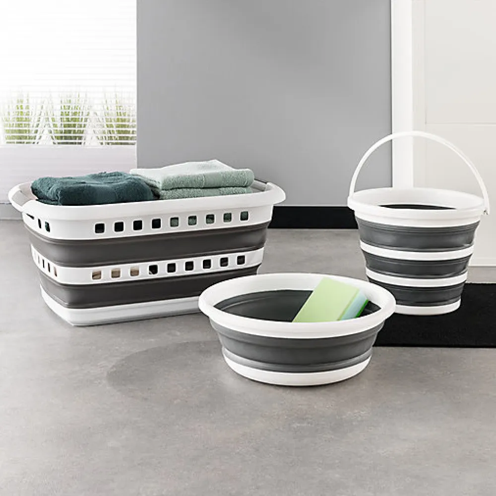 Bassine retractable 8L - Blanc Gris ->5Five Sale