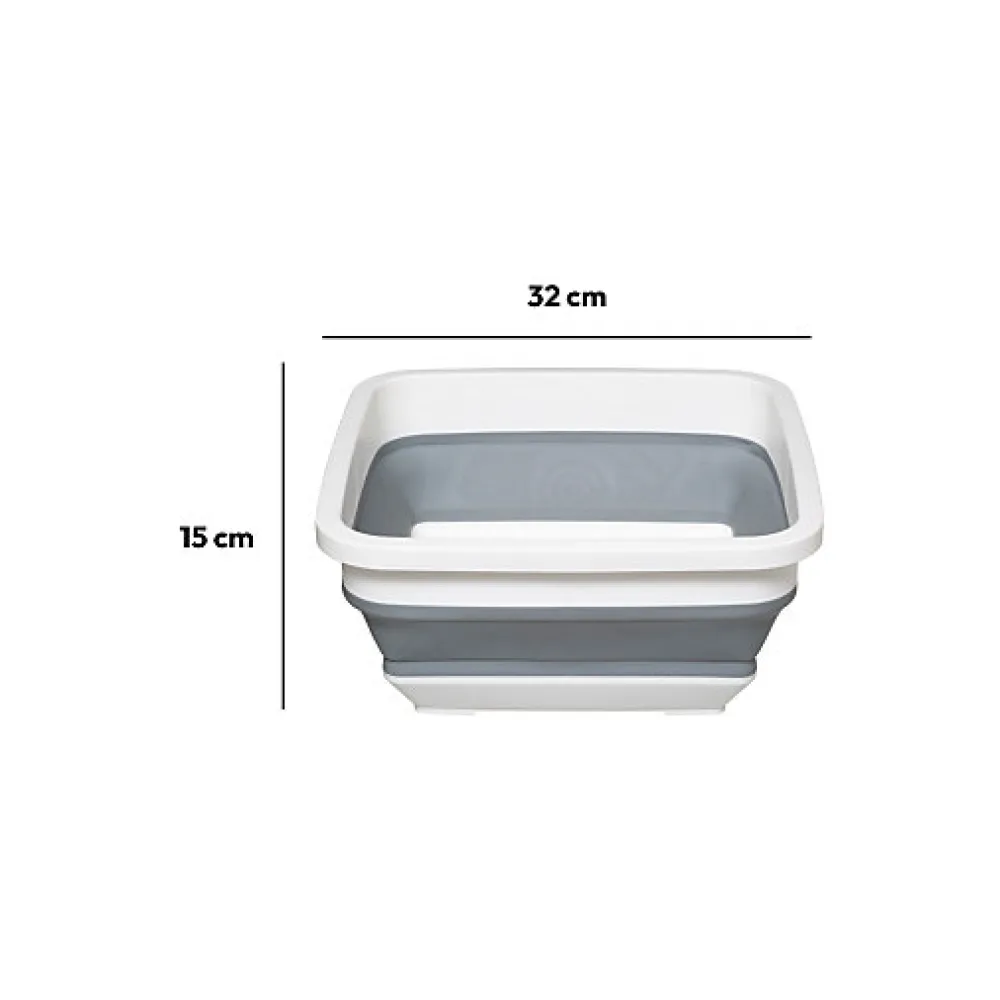 Bassine retractable 8L - Blanc Gris ->5Five Sale