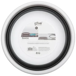Bassine retractable 6L - Blanc Gris clair -><noscript><img width=