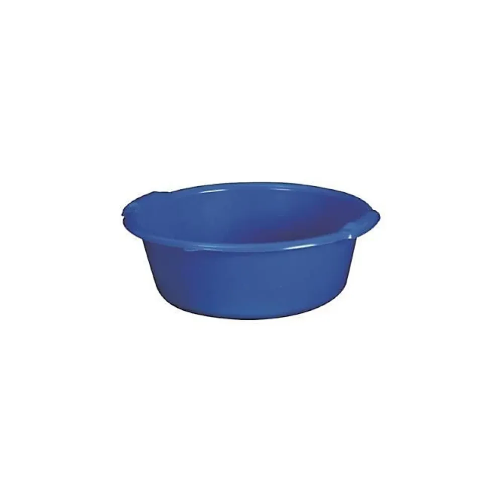 Aluminium Et Plastique Bassine ronde 11L - D: 36.5cm - H 14cm - bleu* Seau, Bassine, Récipient De Ménage