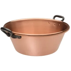 Bassine a confiture 26 cm cuivre 12/10eme anses fonte>Baumalu Discount