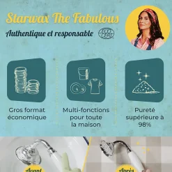 Starwax Fabulous Bicarbonate de soude technique Starwax The fabulous 2,5kg* Bicarbonate De Soude