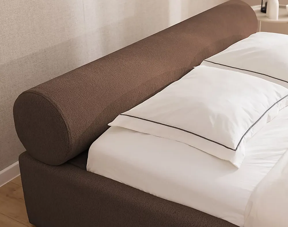 Lisa Design Billy - lit coffre - 140x190 cm - en tissu texturé - sommier inclus -* Lit Coffre