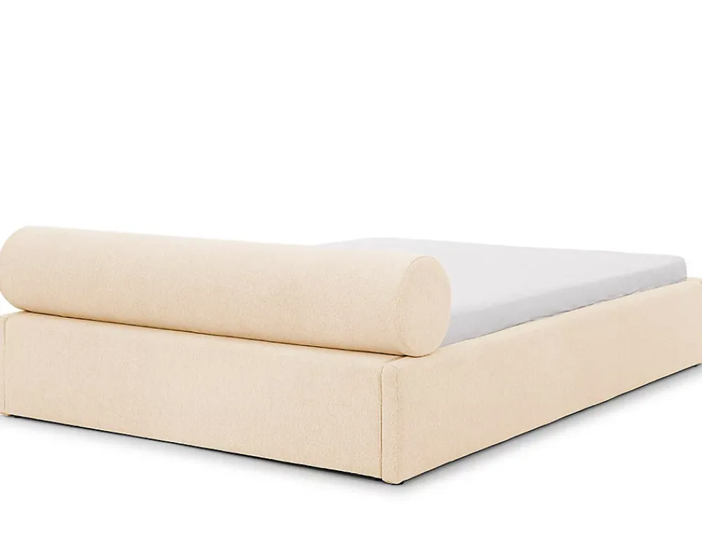 Lisa Design Billy - lit coffre - 140x190 cm - en tissu texturé - sommier inclus -* Lit Coffre