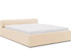 Lisa Design Billy - lit coffre - 140x190 cm - en tissu texturé - sommier inclus -* Lit Coffre