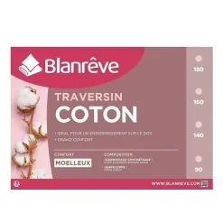Traversin en coton - 160 cm - Blanc>Blanreve Clearance