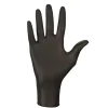 Boite de 100 gants en nitrile jetables - non poudrés - Taille M - Noir ->Vivezen Best