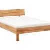 Lisa Design Bonnie - cadre de lit - 140x200 cm - chêne massif -* Lit Double