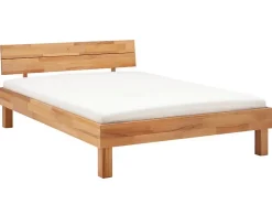 Lisa Design Bonnie - cadre de lit - 140x200 cm - chêne massif -* Lit Double