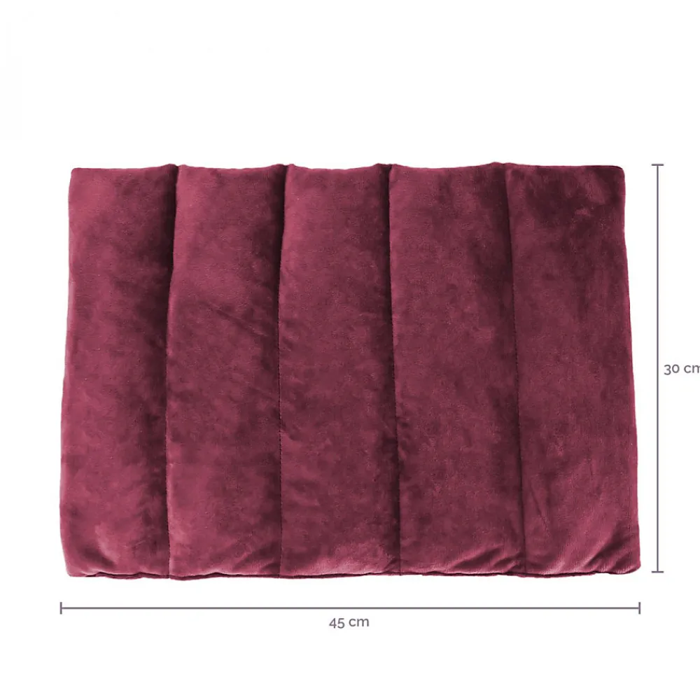 Bouillotte, coussin chauffant 45 x 30 cm pour le dos ou autres parties du corps - Bleu ->Vivezen New