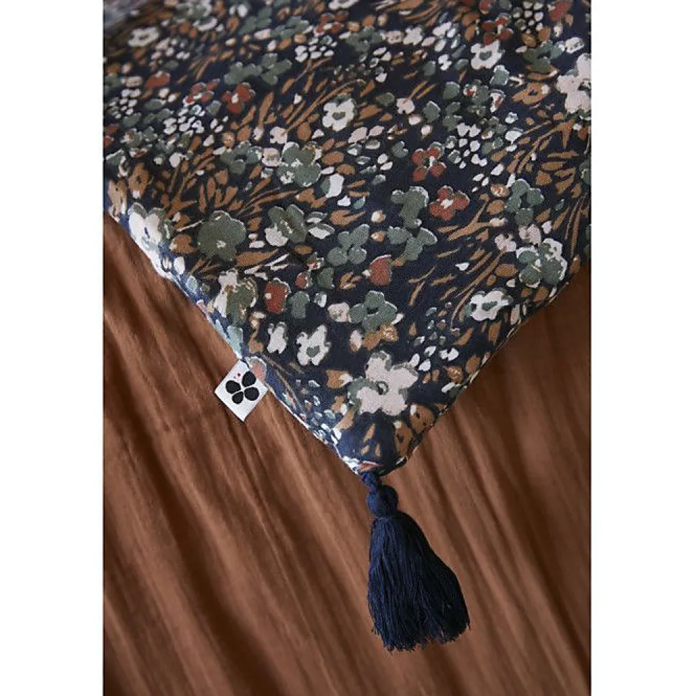 Bout de lit "Capucine" 90 x 200 cm "Gaze de Coton" - Capucine Minuit - 90 x 200 cm>L'Effet Papillon Outlet