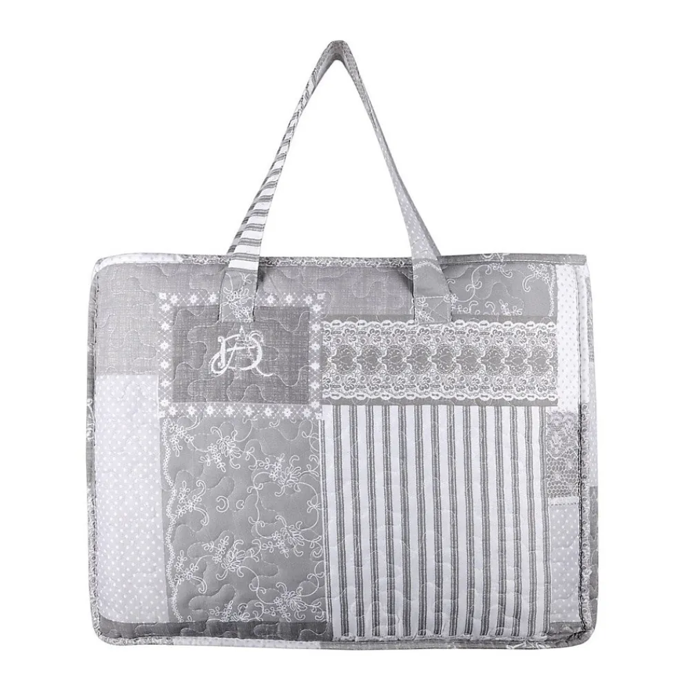 Boutis 220x240 avec 2 taies et sac Arkansas gris>Lovely Casa Hot