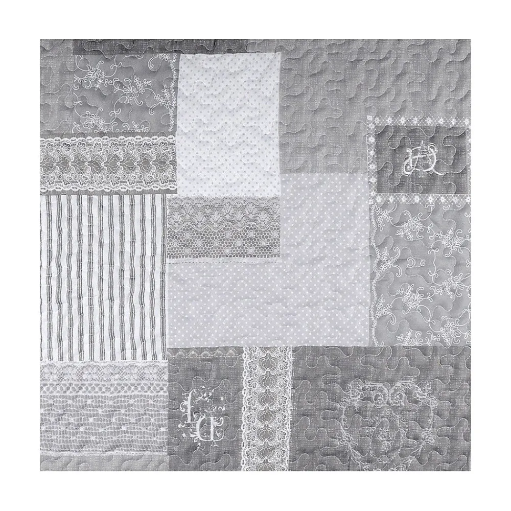 Boutis 220x240 avec 2 taies et sac Arkansas gris>Lovely Casa Hot